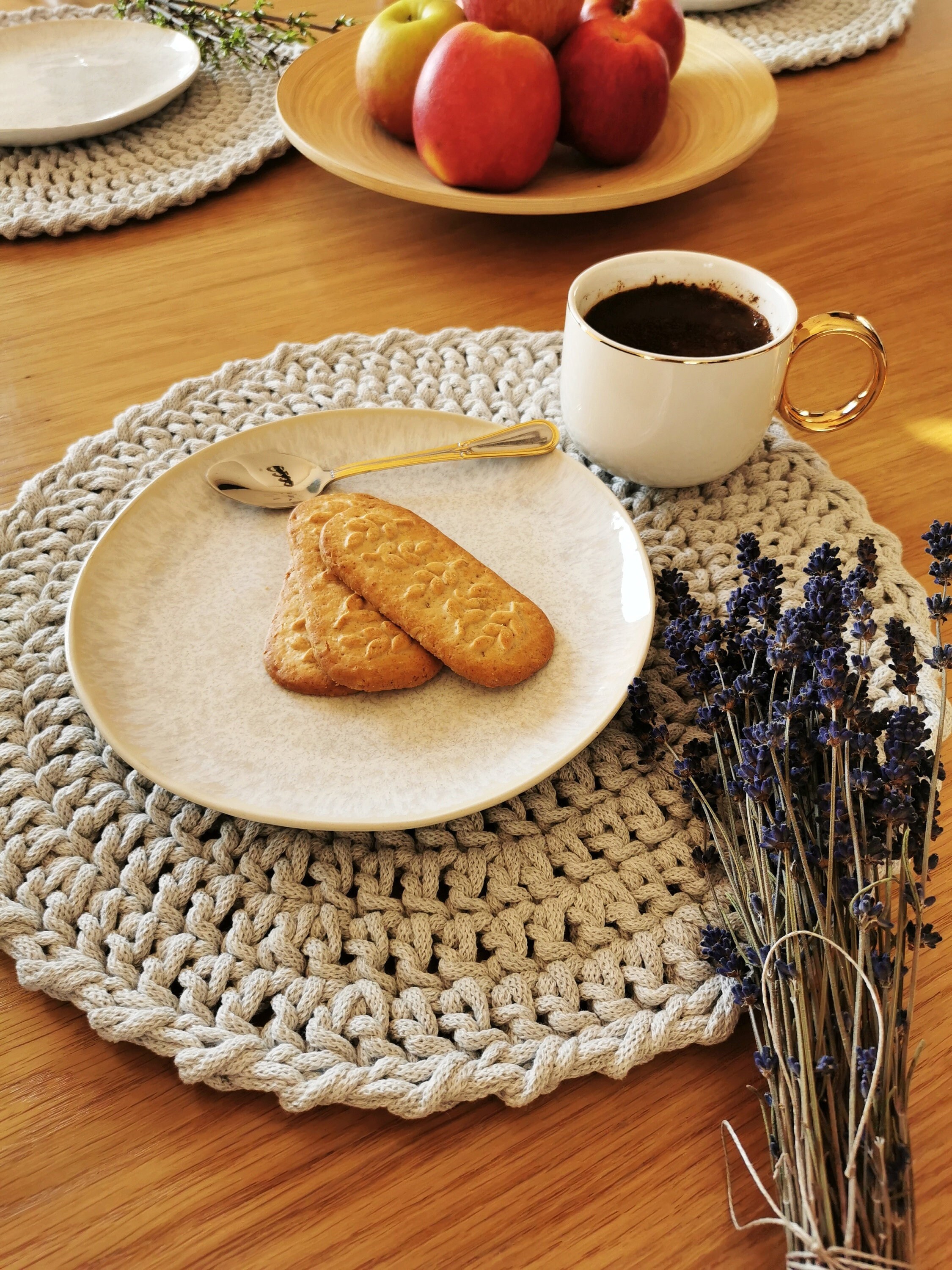 Set of 4 Placemats,simple Table Mats,minimalist Tablemats Set ...