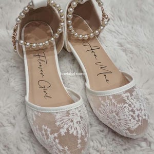 personalised flower girl shoes,flower girl shoes,Bridesmaid shoes,pearl flower girl shoes,pearl baptism shoes,personalised shoes girls