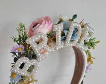 Bride headband, hen party crown, bride to be crown, bride gift, hen party gift, bride headband,  hen party headband, bachelorette crown,