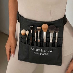 Makeup tool belt,personalised Makeup belt,hairdresser apron,professional makeup bag ,make-up artist tool belt,makeup brush,beauty apron