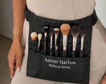 Makeup tool belt,personalised Makeup belt,hairdresser apron,professional makeup bag ,make-up artist tool belt,makeup brush,beauty apron