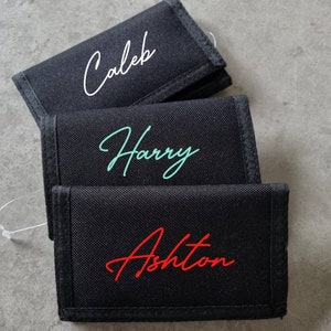 Billetera personalizada para niños, billetera personalizada, monedero personalizado, regalo de Navidad para niños, regalo de cumpleaños para niños, relleno de medias