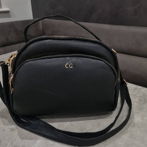 Personalised crossbody bag , personalised bag, personalised shoulder bag, Christmas gift, wife gift, birthday gift , initial bag