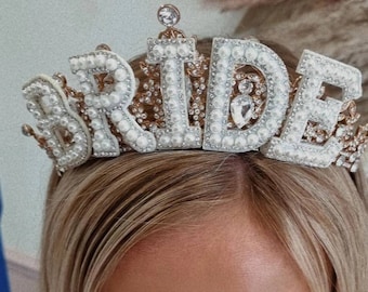 Bride crown,bride bride headband,hen party crown, bride to be crown, bride gift, bride headband, bride to be crown,bachelorette crown