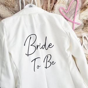 Bride blazer,bride jacket, wife blazer, wedding denim jacket , wedding jacket , Hen party jacket, graffiti blazer,30th birthday gift image 10