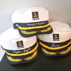 captain hat, unisex sailor hat, personalised captain hat,skipper hat, bride hat, batchelor hat,batchelorette hat,personalised bride hat