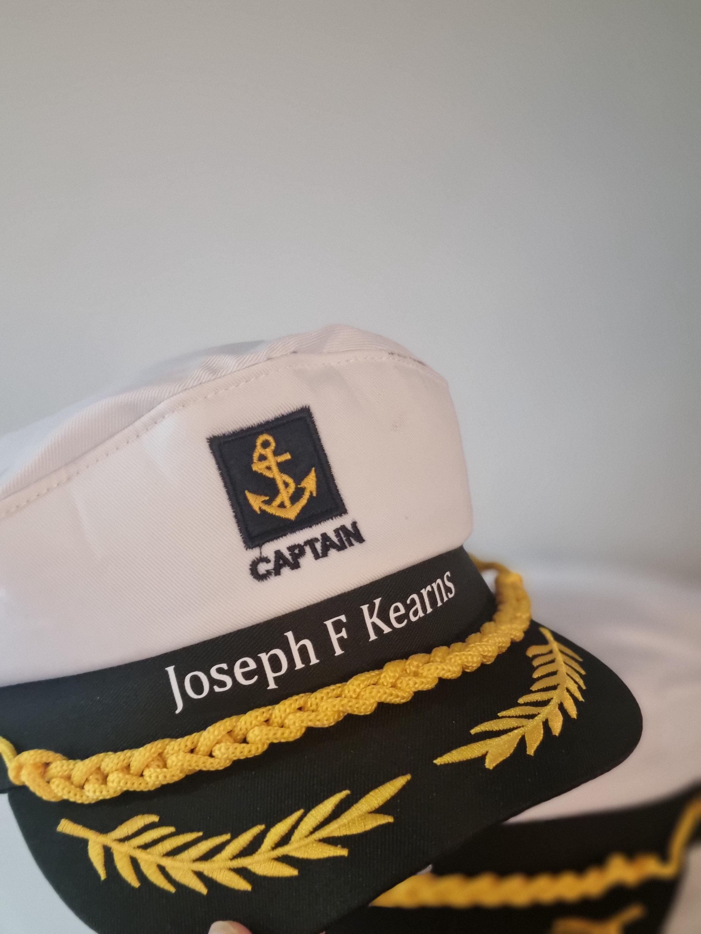 Captain Hat, Unisex Sailor Hat, Personalised Captain Hat,skipper