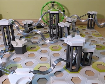 Rieles de caída compatibles con Gravitrax (juegos de 2 rieles); impresos en 3D