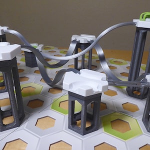 Gravitrax kompatible Drop Rails (Set aus 2 Schienen); 3D-Druck