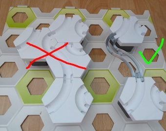 Rieles curvos; Juego de 2 rieles; Compatible con Gravitrax