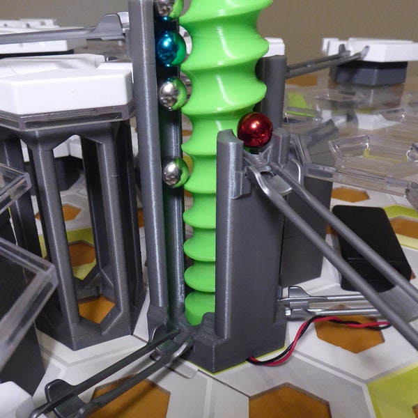 Gravitrax compatible electric lift - exits at 12, 10 and 8 cm height! 3D printing