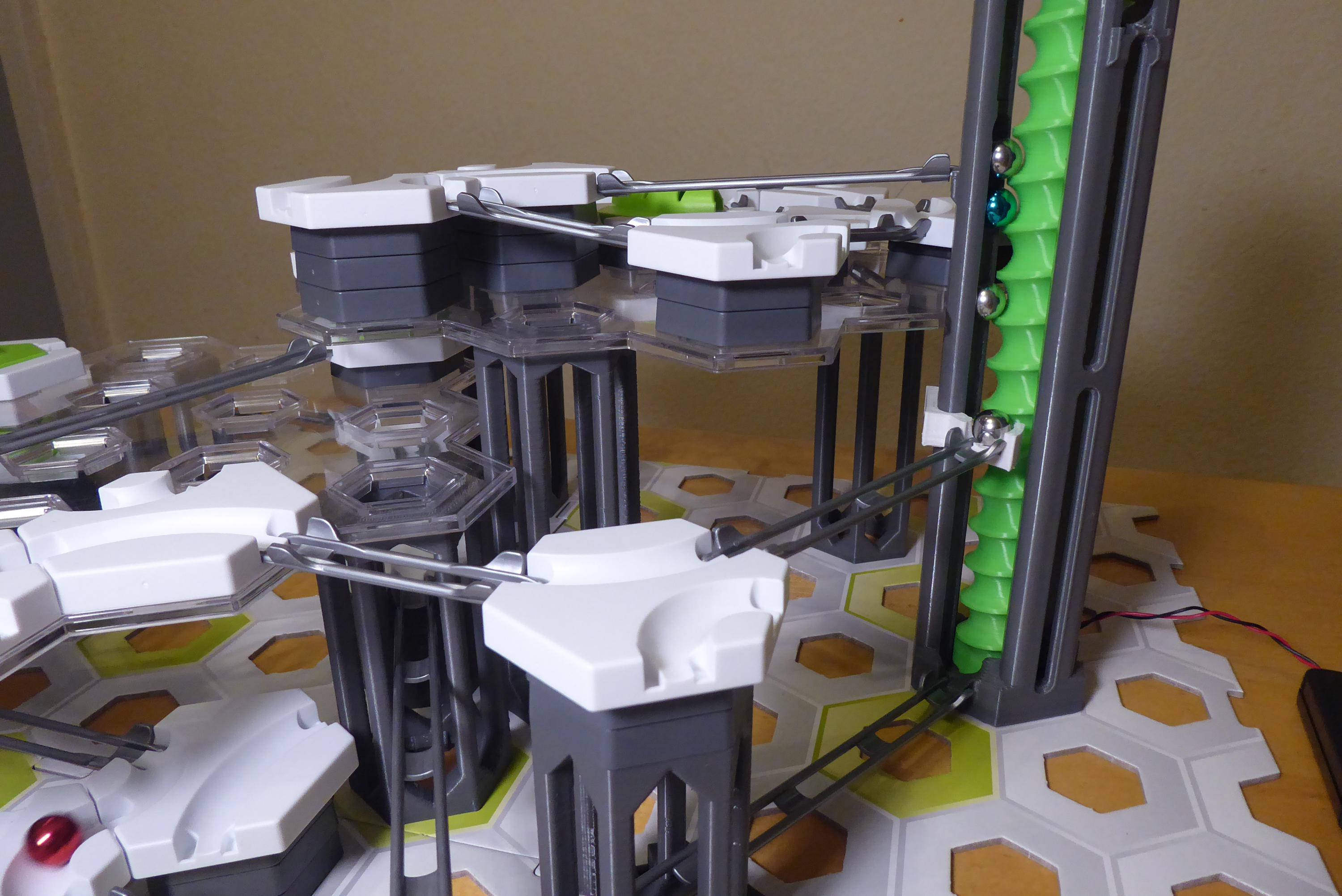 thumbnail image 2 of Gravitrax Compatible Electric Lift - Up To 16cm Height! 3D Printed Elevator For Marble Runs 2 of 4