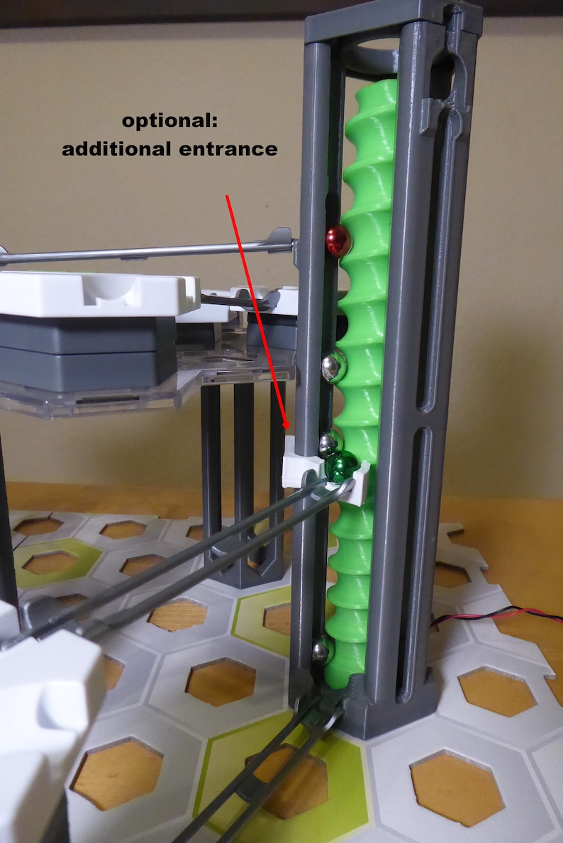 Gravitrax compatible electric lift up to 22 cm high 3D printing weiterer Eingang