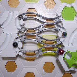 4 x Gravitrax kompatible kurze S-Schienen; 3D-Druck