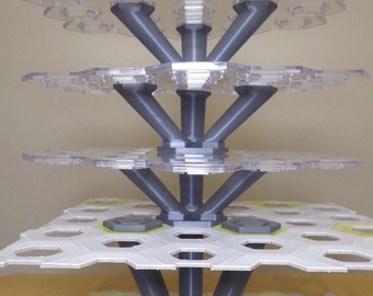 Gravitrax compatibele drievoudige kolommen (hoogtestenen); 3d printen