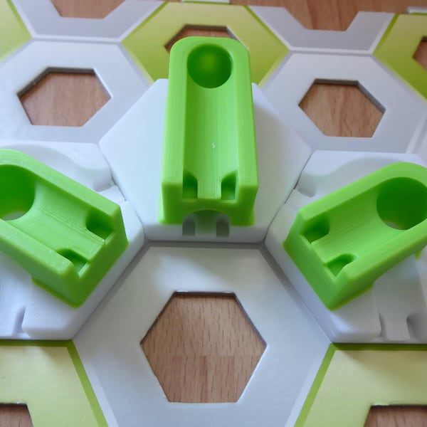 Gravitrax-compatibele U-Turn-stenen; 3D-printen; uTurn