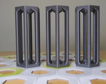 Gravitrax compatible elevation stones - set of towers; 3D printing