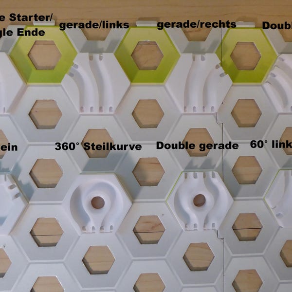 Gravitrax-compatibele dubbelspoorstenen
