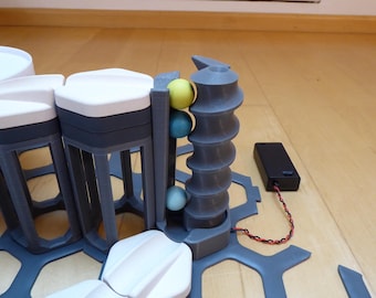 Elevador eléctrico y tolva compatibles con Gravitrax JUNIOR