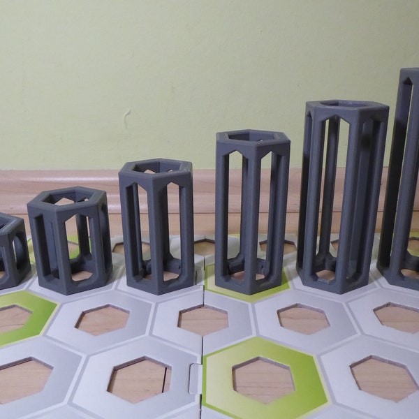 Gravitrax compatible height stones - 4, 6, 8, 10, 12 or 14 cm; 3D printing