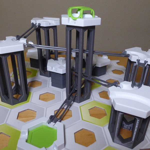 Gravitrax comp. height stones - set of 5 towers (14,12,10,8,6 cm); 3D printing