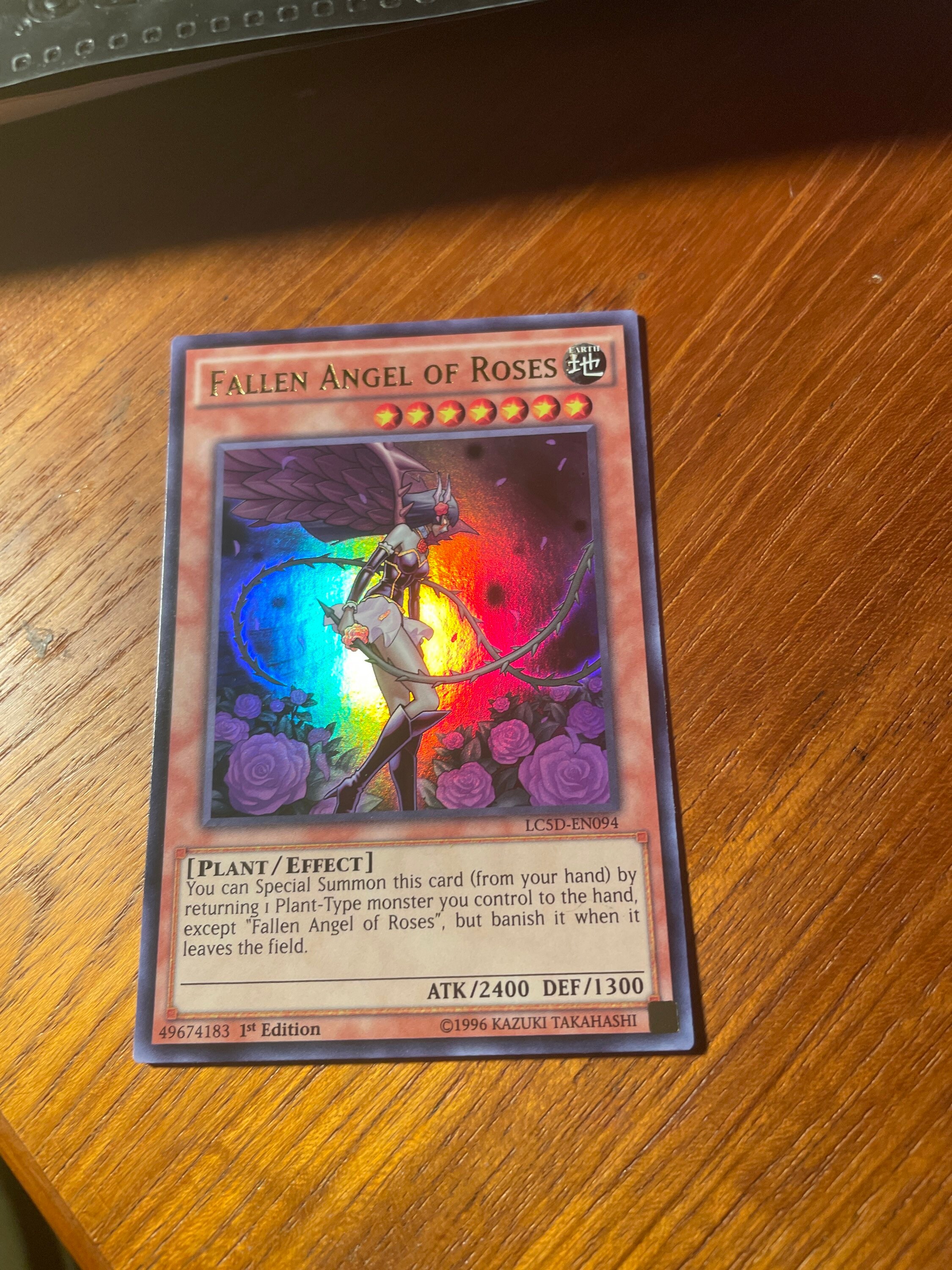 Yugioh 1st Edition Fallen Angel of Roses Ultra Rare Lc5d-en094 - Etsy