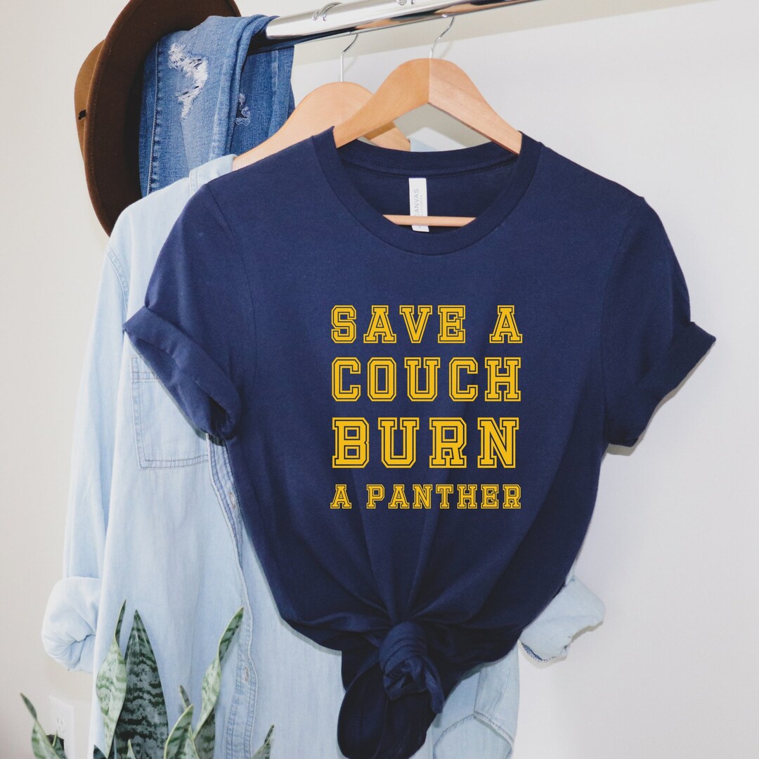 Navy Save a Couch Burn a Panther Tshirt West Virginia Etsy