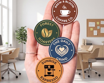 Pegatinas con logotipo personalizado, 1000 etiquetas de vinilo impermeables (envío en 3-5 días)