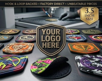 Parches personalizados de TPU 3D / Cierre de velcro / Logotipo táctico de 3,5 pulgadas
