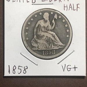 Seated Liberty Half Dollar 1858