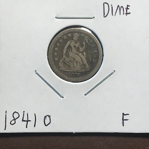 Zittende Liberty Dime 1841 O