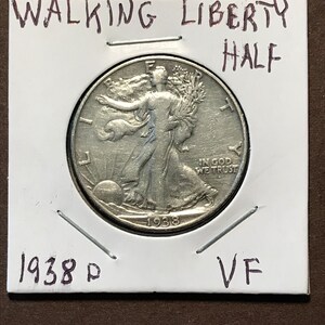 Walking Liberty Half Dollar 1938 D