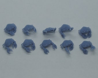 10 3d printed resin Crabs Mudcrabs for miniature wargaming D&D scenery dioramas crafts