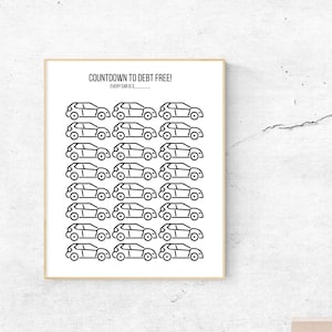 Printable Car Pay Off Tracker Sheets - DIGITAL DOWNLOAD
