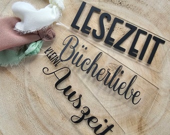 Lesezeichen / personalisiertes Lesezeichen / Geschenkidee / Acryl Lesezeichen