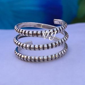 Handmade Wraparound Wire Ring, 925 Sterling Silver Plated Ring, Wide Wrap Ring, Multi Layer Wire Ring, Gift For Her, Unique Jewelry