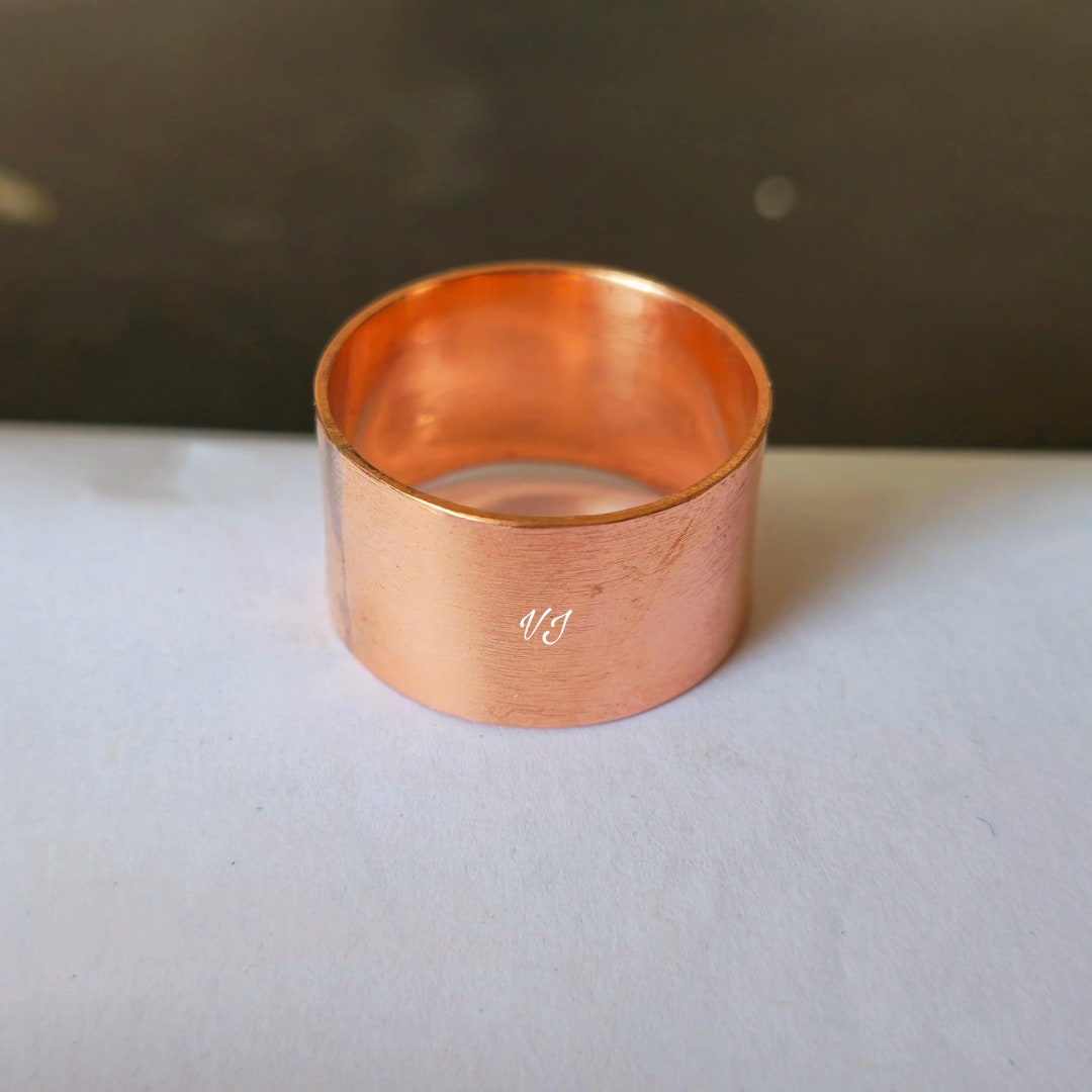 Chunky Thick Heavy Copper Ring – Handmade Heavy Solid Band, Rustic ...