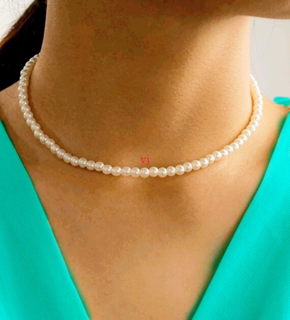 Collana Di Perle D'acqua Dolce Bianche, Perle Coltivate D - Foto 8