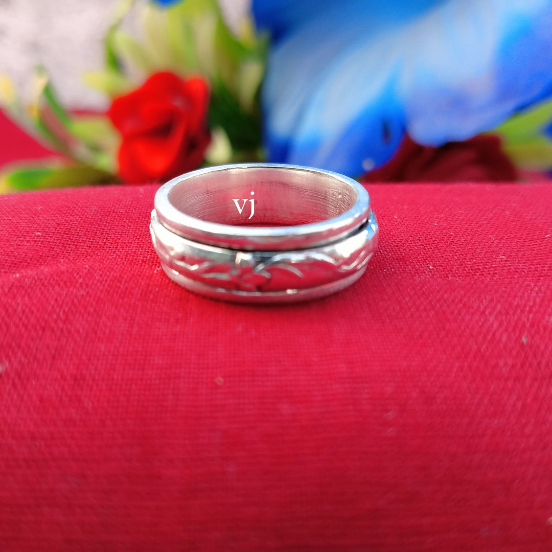 Silver Thumb Rings Hammered Sterling Silver Thumb Ring – Handmade Minimalist Statement ...