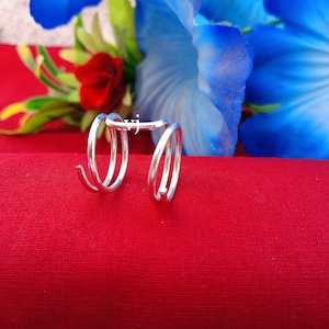 Dainty Sterling Silver Thumb Ring: Adjustable Open Wire Style