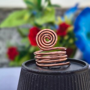 Handmade Copper Wire Ring: Women&#39;s Jewelry Gift