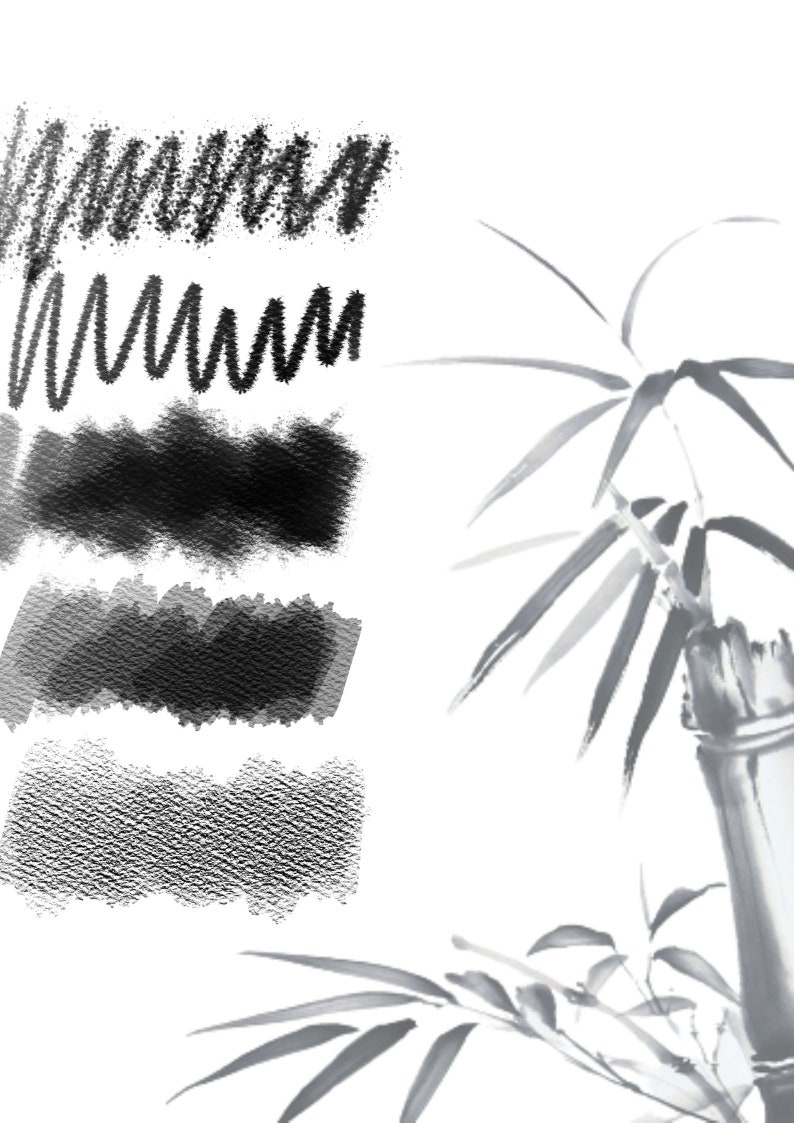 Brushes Set Watercolor Texture Brushes Watercolour Brushes