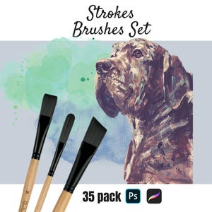 Photoshop Brushes Set | Strokes Brushes | Abstract Texture Brushes Photoshop