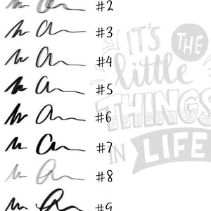 Photoshop Lettering Humss Photoshop Brushes Set | Lettering Brushes | Hand Lettering Brushes ...