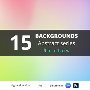 Printing Digital Papers | Abstract Backgrounds | Rainbow Bright Gradient Pack