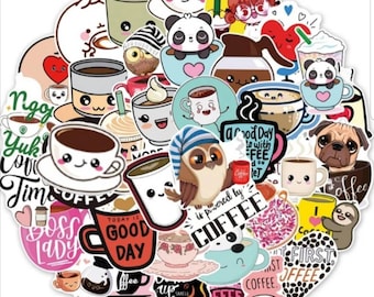 Pegatinas de café 10 Pack