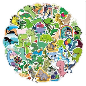 Cartoon Dinosaur Stickers 10 Pack