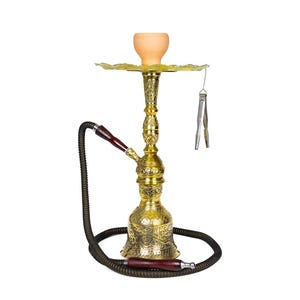 Handmade Turkish Hookah Stem – Brass Shisha Set with Ottoman Motifs | Shisha Part, Collectible Gift