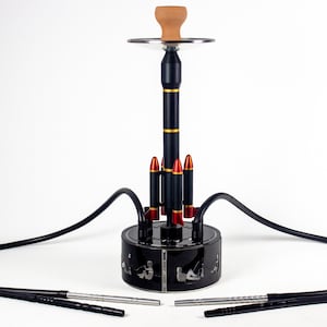 Rocket Design 4-Hose Hookah – Stainless Steel Shisha