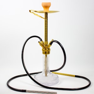 4-Hose Stainless Steel Hookah | Multi-User Shisha | Premium Functional Design | Gold